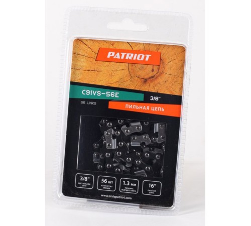 Цепь для цепных пил Patriot 91VS-56E 3/8" 56звеньев (862381356) Цепь для цепных пил Patriot 91VS-56E 3/8" 56звеньев (862381356)
