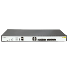 Станционный терминал SNR OLT с 4 портами GPON (SFP) и 4 портами 10G/SFP+, 4 портами 10/100/1000-Base-T