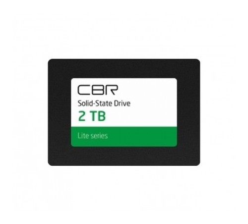 CBR SSD-002TB-2.5-LT22, Внутренний SSD-накопитель, серия "Lite", 2048 GB, 2.5", SATA III 6 Gbit/s, SM2259XT, 3D TLC NAND, R/W speed up to 550/520 MB/s, TBW (TB) 1000