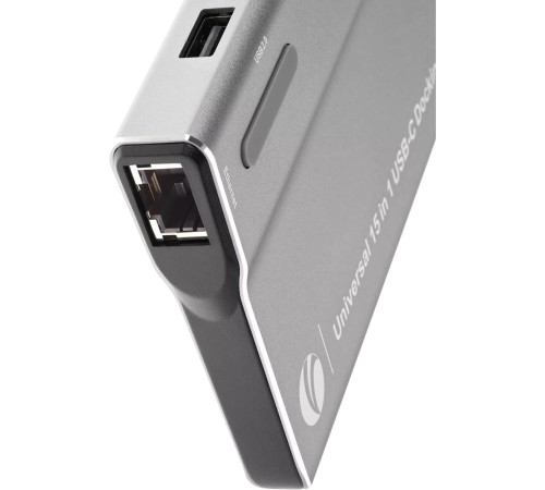 VCOM CU4703  Адаптер TypeC -->3*USB3.0+2*USB2.0+VGA+RJ45+SD+TF+AUD+HDMI+DP+2*USB3.1 Data+PD[4895182217294]