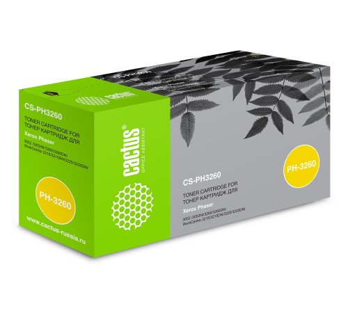 Картридж лазерный Cactus CS-PH3260 106R02778 черный (3000стр.) для Xerox Phaser 3052/3260/WC 3215/3225