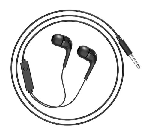 HOCO M40/ Наушники + микрофон/ Многофункциональная кнопка/ 1.2м/ 3.5 mm jack/ Black