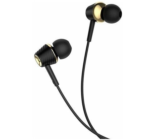 HOCO M70/ Наушники + микрофон/ Кнопка ответа/ 1.2м/ 3.5 mm jack/ Black