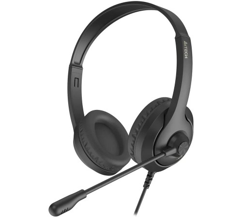 Наушники с микрофоном A4Tech Fstyler FH100U черный 2м накладные USB оголовье (FH100U (STONE BLACK)) Наушники с микрофоном A4Tech Fstyler FH100U черный 2м накладные USB оголовье (FH100U (STONE BLACK))