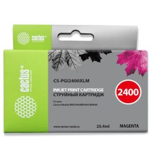 Картридж струйный Cactus CS-PGI2400XLM пурпурный (20.4мл) для Canon MAXIFY iB4040/ МВ5040/ МВ5340