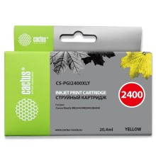 Картридж струйный Cactus CS-PGI2400XLY желтый (20.4мл) для Canon MAXIFY iB4040/ МВ5040/ МВ5340