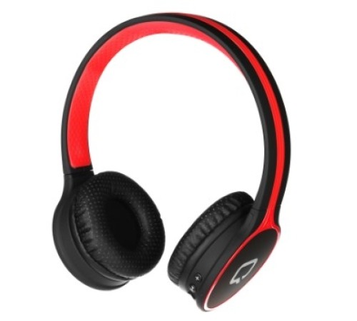 QUMO Accord 3 (BT-0020/BT-0021) Черно-красный  {накладная,  Bluetooth 4.2, 300  мА-ч, до 6х часов в режиме разговора} [21946]