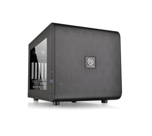 Корпус Thermaltake Core V21 черный без БП mATX 11x120mm 7x140mm 1x200mm 2xUSB3.0 audio bott PSU