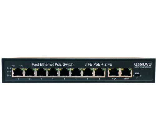 Коммутатор Osnovo SW-21000(120W) 8PoE неуправляемый Коммутатор Osnovo SW-21000(120W) 8PoE неуправляемый