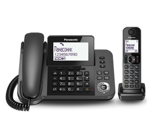 Р/Телефон Dect Panasonic KX-TGF310RUM серый металлик АОН