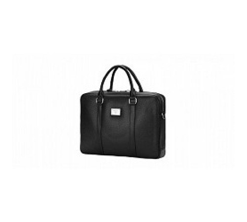 Сумка Continent  CM-122 Black  {полиэстр/эко кожа, черная 15.6"}