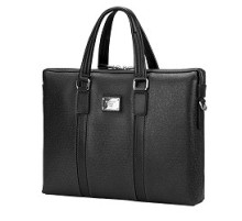 Сумка Continent  CM-142 Black  {полиэстр/эко кожа, черная 15.6"}