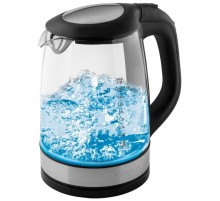 Scarlett SC-EK27G19 Чайник, 2.2л, 2200Вт, стекло/черный/серебро