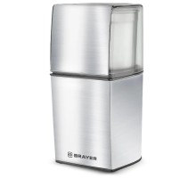 BRAYER 1181BR Кофемолка,2 ножа для мяг. и твер., 70 г.,200 Вт, нерж. корп