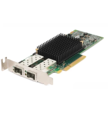 Контроллер DELL Emulex LPe31002 Dual Port FC16 Fibre Channel HBA, PCIe Low Profile, Customer Kit, V2 (including FC16 trancievers x 2) (540-BDHH)