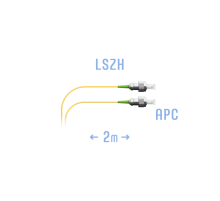 Шнур монтажный оптический FC/APC SM 2м, (0,9мм)