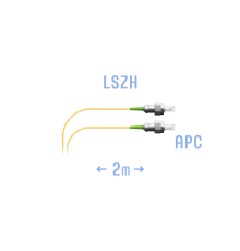 Шнур монтажный оптический FC/APC SM 2м, (0,9мм)