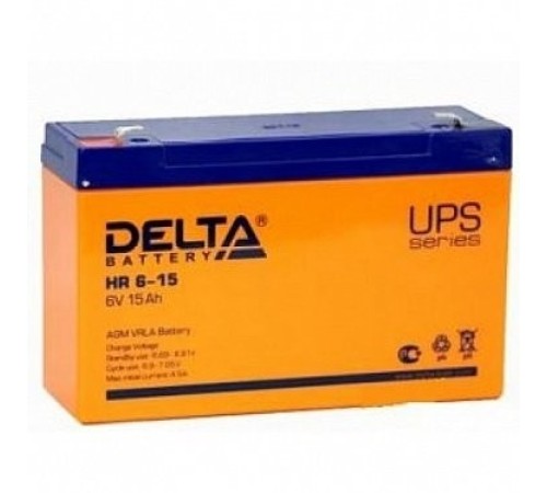 Delta HR 6-15 (15 А\ч, 6 В) свинцово- кислотный аккумулятор