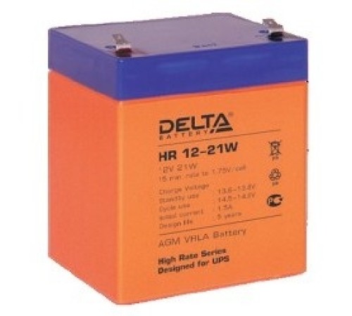 Delta HR 12-21W (5 А\ч, 12В) свинцово- кислотный  аккумулятор