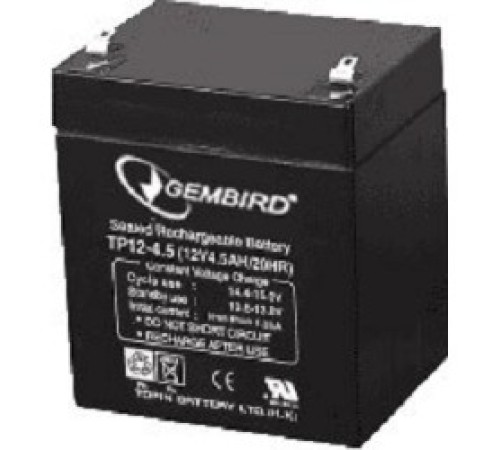 Gembird Аккумулятор для Источников Бесперебойного Питания BAT-12V4.5AH Gembird Аккумулятор для Источников Бесперебойного Питания BAT-12V4.5AH