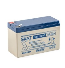 SKAT SB 1209S АКБ свинцово-кислотная тип AGM 12V 9Ач I зар. 2,6 А (ножевые клеммы) (8970)