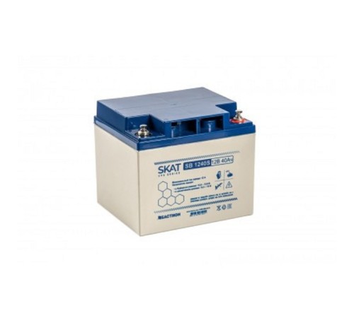 SKAT SB 1240S АКБ свинцово-кислотная тип AGM 12V 40Ач I зар.12.6А,(клеммы под болт М6) (8971)