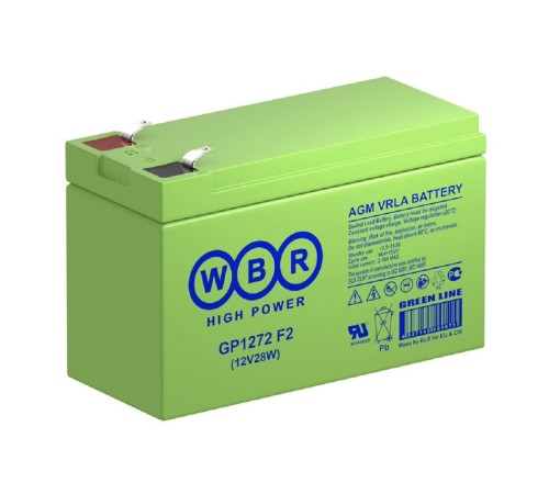 WBR Батарея GP1272 (28W) (12V/7Ah) WBR Батарея GP1272 (28W) (12V/7Ah)