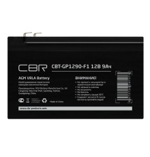 CBR Аккумуляторная VRLA батарея CBT-GP1290-F1 (12В 9Ач), клеммы F1