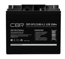 CBR Аккумуляторная VRLA батарея CBT-GP12180-L1 (12В 18Ач), клеммы L1 (болт М5 с гайкой)