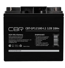 CBR Аккумуляторная VRLA батарея CBT-GP12180-L1 (12В 18Ач), клеммы L1 (болт М5 с гайкой)
