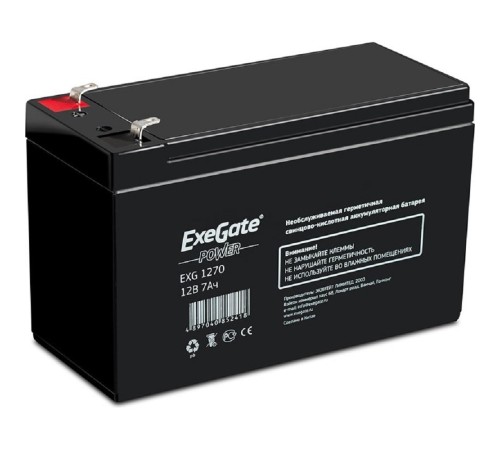 Exegate EP129858RUS Аккумуляторная батарея DTM 1207 (12V 7Ah, клеммы F2) Exegate EP129858RUS Аккумуляторная батарея DTM 1207 (12V 7Ah, клеммы F2)