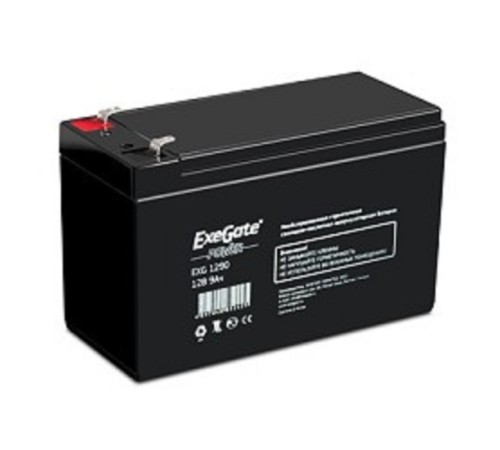 Exegate EP129860RUS Аккумуляторная батарея HR 12-9 (12V 9Ah 1234W, клеммы F2) Exegate EP129860RUS Аккумуляторная батарея HR 12-9 (12V 9Ah 1234W, клеммы F2)