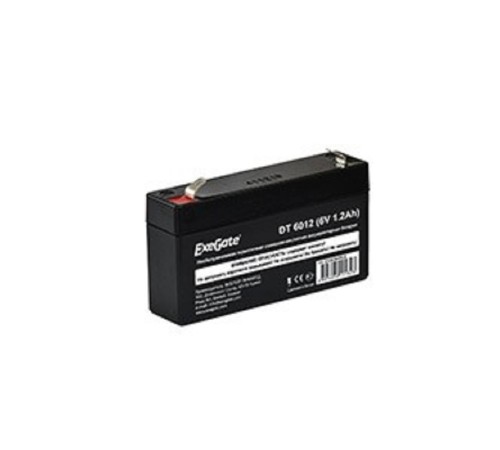 Exegate EX282944RUS Аккумуляторная батарея DT 6012 (6V 1.2Ah, клеммы F1)