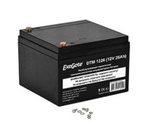 Exegate EX282971RUS Аккумуляторная батарея DTM 1226 (12V 26Ah, под болт М5)