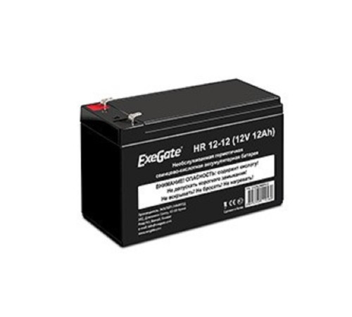 Exegate EX282968RUS Аккумуляторная батарея HR 12-12 (12V 12Ah 1251W, клеммы F2) Exegate EX282968RUS Аккумуляторная батарея HR 12-12 (12V 12Ah 1251W, клеммы F2)
