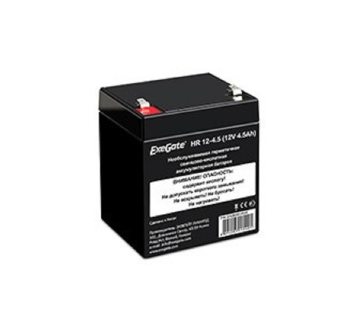 Exegate EX282961RUS Аккумуляторная батарея HR 12-4.5 (12V 4.5Ah, клеммы F1)