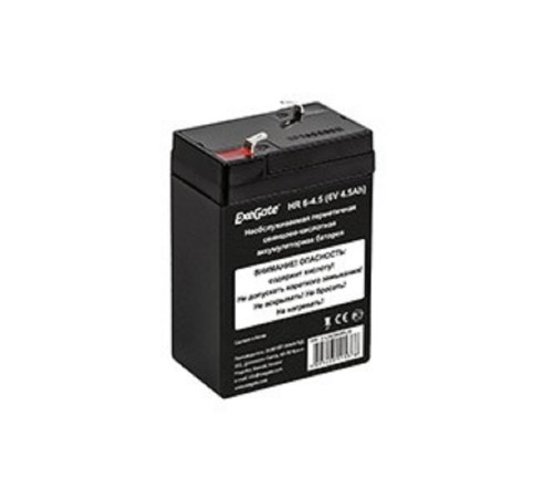 Exegate EX282949RUS Аккумуляторная батарея HR 6-4.5 (6V 4.5Ah, клеммы F1) Exegate EX282949RUS Аккумуляторная батарея HR 6-4.5 (6V 4.5Ah, клеммы F1)