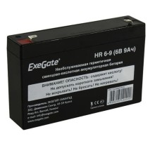 Exegate EX285851RUS Аккумуляторная батарея HR 6-9 (6V 9Ah 634W, клеммы F1)