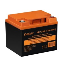 Exegate EX282979RUS Аккумуляторная батарея ExeGate HR 12-40 (12V 40Ah, под болт М6)