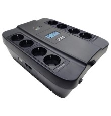 PowerCom Spider SPD-1100U LCD ИБП {Line-Interactive, 1100VA / 605W, 8xEURO: 4 с резервным питанием, 4 с фильтрацией, USB} (1138694)