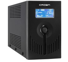 CROWN ИБП CMU-SP650EURO LCD USB {650VA, металл, 1x12V/7AH, розетки 2*EURO} [CM000001870]