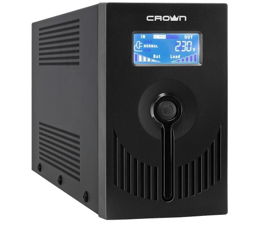 CROWN ИБП CMU-SP650EURO LCD USB {650VA, металл, 1x12V/7AH, розетки 2*EURO} [CM000001870]