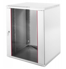 Шкаф коммутационный ЦМО ШРН-Э-15.650 15U 600x650мм пер.дв.стекл несъемн.бок.пан. 50кг серый