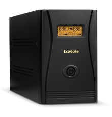 Exegate EP285494RUS ИБП ExeGate SpecialPro Smart LLB-1200.LCD.AVR.EURO.RJ.USB <1200VA/750W, LCD, AVR, 4 евророзетки, RJ45/11, USB, Black>
