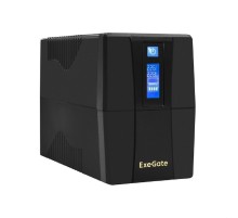 Exegate EX292765RUS ИБП ExeGate SpecialPro Smart LLB-600.LCD.AVR.2SH <600VA/360W, LCD, AVR, 2*Schuko, Black>