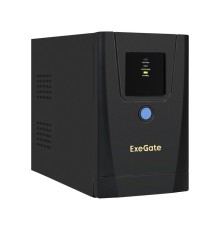 Exegate EX292768RUS ИБП ExeGate SpecialPro UNB-650.LED.AVR.1SH.2C13.RJ.USB <650VA/360W, LED, AVR,1*Schuko+2*C13, RJ45/11,USB, металлический корпус, Black>