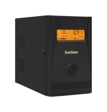 Exegate EX292776RUS ИБП ExeGate Power Smart ULB-800.LCD.AVR.2SH <800VA/480W, LCD, AVR, 2*Schuko, металлический корпус, Black>