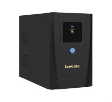Exegate EX292781RUS ИБП ExeGate SpecialPro UNB-1000.LED.AVR.1SH.2C13 <1000VA/550W, LED, AVR,1*Schuko+2*C13, металлический корпус, Black>