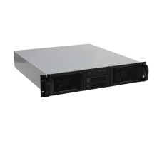 Procase Корпус 2U server case,0x5.25+8HDD,черный,без блока питания(2U,2U-redundant),глубина 650мм,EATX 12"x13", панель вентиляторов 4*80х25 PWM