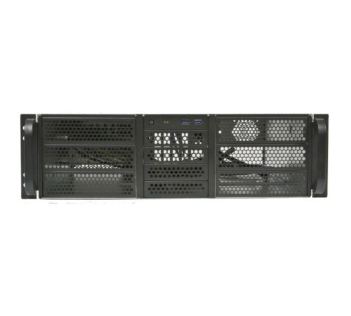 Procase Корпус 3U server case,6x5.25+4HDD,черный,без блока питания(2U,2U-redundant),глубина 480мм,MB CEB 12"x10.5",8slot [RE306-D6H4-C8-48]